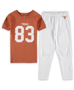 Футбольный пижамный комплект Texas Longhorns для мальчиков и девочек дошкольного возраста оранжевого цвета Texas Longhorns Wes &amp; Willy, оранжевый