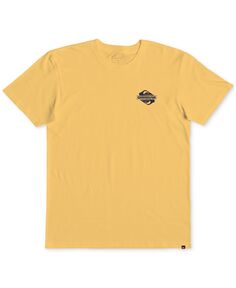 Хлопковая футболка с рисунком Big Boys Rising Water Quiksilver, желтый