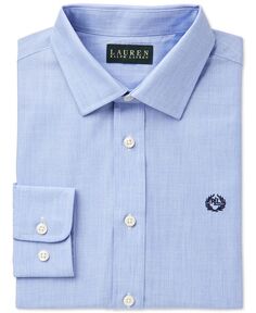 Классическая рубашка с однотонным логотипом для мальчиков Big Boys Lauren Ralph Lauren, синий
