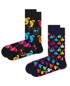 Классические носки, 2 шт. Happy Socks, мультиколор