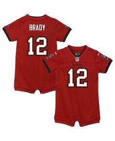 Комбинезон Tom Brady Red Tampa Bay Buccaneers Game для новорожденных Nike, красный