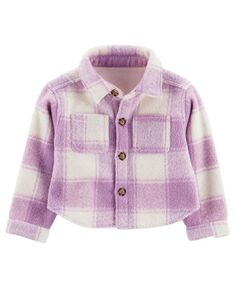 Клетчатая куртка для маленьких девочек Carter&apos;s, мультиколор Carters