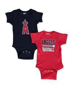 Комбинезон из двух частей красного и темно-синего цвета Los Angeles Angels для новорожденных Soft As A Grape, красный