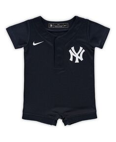 комбинезон из джерси темно-синего цвета для новорожденных New York Yankees Nike, синий