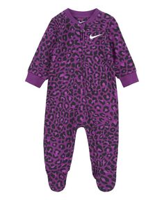 Комбинезон на ножках для маленьких мальчиков и девочек Nike, фиолетовый