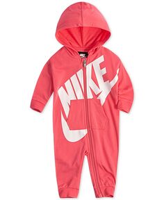 Комбинезон с капюшоном для мальчиков и девочек, играющий весь день Nike, розовый