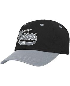 Черная и серебряная шляпа Las Vegas Raiders My First Tail Sweep Flex Hat для мальчиков-младенцев Outerstuff, мультиколор