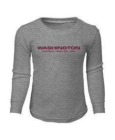 Комплект для сна с футболкой и брюками с длинными рукавами и брюками футбольной команды Хезер Грей Вашингтон для мальчиков и девочек дошкольного возраста Outerstuff, серый