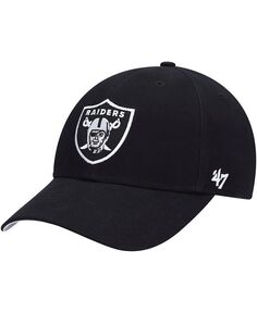 Черная базовая регулируемая кепка MVP Little Boys and Girls Las Vegas Raiders &apos;47 Brand, черный
