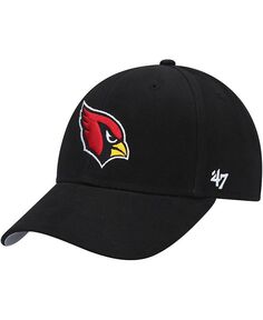 Черная регулируемая кепка MVP для мальчиков и девочек Arizona Cardinals Secondary MVP &apos;47 Brand, черный