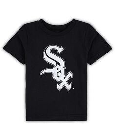 Черная футболка Chicago White Sox Team Crew для новорожденных с основным логотипом Outerstuff, черный