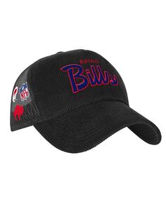Черная регулируемая шляпа Buffalo Bills Times Up для больших мальчиков и девочек с предварительно изогнутой формой и регулируемой шляпой Mitchell &amp; Ness, черный