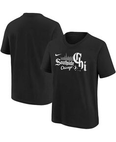 Черная футболка Chicago White Sox City Connect для мальчиков и девочек дошкольного возраста Nike, черный