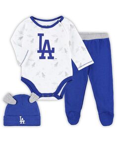 Комплект из боди, шляпы и брюк на ножках Los Angeles Dodgers Dream Team для новорожденных Outerstuff, синий