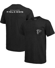 Черная футболка с принтом Tri-Blend Pocket Atlanta Falcons Majestic, черный