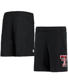 Черные шорты Big Boys Texas Tech Red Raiders Tech Under Armour, черный