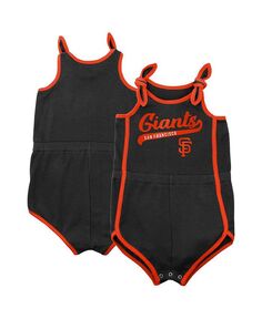 Черный боди для новорожденных San Francisco Giants Hit and Run для новорожденных Outerstuff, черный