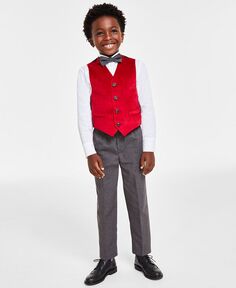 Комплект из рубашки, жилета, брюк и галстука-бабочки для маленьких мальчиков Nautica, мультиколор