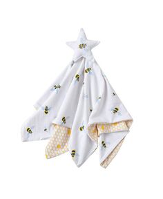 Шелковистое мягкое милое защитное одеяло с плюшевой игрушкой сверху, пчела Malabar Baby, мультиколор