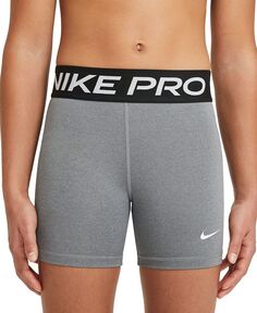 Шорты Pro для больших девочек 3 дюйма Nike, серый