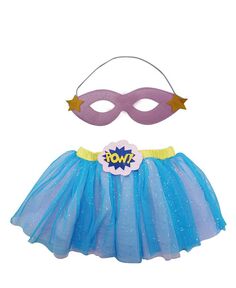 Комплект одежды-пачки и повязки на глаза для малышки Супергёрл Popatu, синий