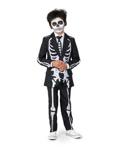 Комплект костюма с застежкой на пуговицы и скелетом для больших мальчиков в стиле гранж Suitmeister, мультиколор