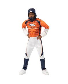 Костюм для игрового дня Big Boys Orange Denver Broncos Jerry Leigh, оранжевый