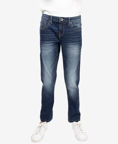 Комфортные эластичные джинсы для мальчиков, размер 8–20 CULTURA, синий