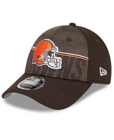 Коричневая регулируемая шапка 9FORTY для больших мальчиков и девочек Cleveland Browns Training Camp NFL 2023 New Era, коричневый