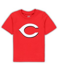 Красная футболка с основным логотипом Cincinnati Reds Team Crew для новорожденных Outerstuff, красный