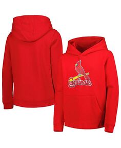 Красный пуловер с капюшоном и логотипом команды Big Boys and Girls St. Louis Cardinals Team Outerstuff, красный
