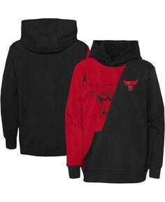 Красно-черный пуловер с капюшоном Chicago Bulls Unrivaled для мальчиков и девочек дошкольного возраста Outerstuff, красный/черный