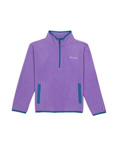 Куртка из микрофлиса для маленьких девочек на молнии на четверть Champion, фиолетовый