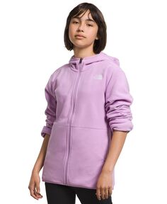 Куртка с молнией во всю длину и капюшоном для больших девочек-подростков Glacier The North Face, фиолетовый