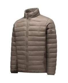 Легкая мужская альтернативная пуховая куртка-пуховик Alpine Swiss, коричневый/бежевый
