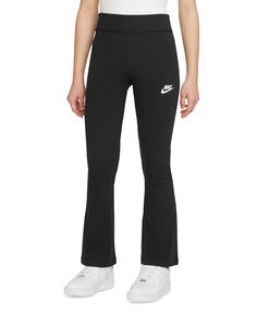 Любимая спортивная одежда для больших девочек Леггинсы с логотипом Swoosh Nike, черный