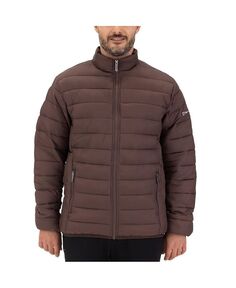 Легкая мужская альтернативная пуховая куртка-пуховик Alpine Swiss, коричневый