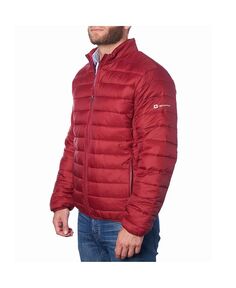 Легкая мужская альтернативная пуховая куртка-пуховик Alpine Swiss, красный