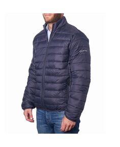 Легкая мужская альтернативная пуховая куртка-пуховик Alpine Swiss, синий