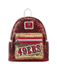 Мини-рюкзак San Francisco 49ers с пайетками Loungefly, красный