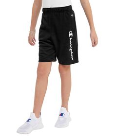 Махровые шорты Little Boys шириной 8 дюймов со шнурком по внутреннему шву Champion, черный