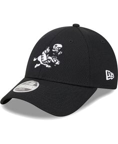 Молодежная регулируемая шапка 9FORTY Black Dallas Cowboys Retro Joe Main B-Dub 9FORTY для мальчиков и девочек New Era, черный