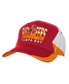Молодежная красная рваная регулируемая шляпа Tampa Bay Buccaneers Retrodome для мальчиков и девочек Mitchell &amp; Ness, красный