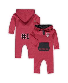 Малиновые чулки Indiana для новорожденных и младенцев, комбинезон с капюшоном Генри и карманами для мальчиков и девочек Colosseum, красный