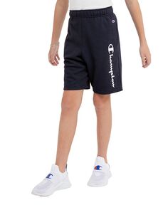 Махровые шорты для больших мальчиков 8 дюймов по внутреннему шву Champion, синий