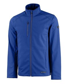 Мужская куртка Evoke Eco Softshell из переработанного материала с полной молнией Cutter &amp; Buck, синий