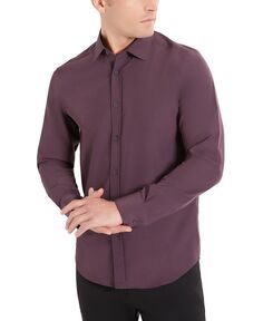 Мужская рубашка узкого кроя Performance Kenneth Cole, фиолетовый