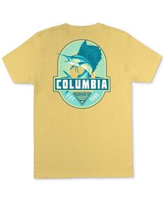 Мужская футболка с коротким рукавом и рисунком Sailfish Columbia, золотой