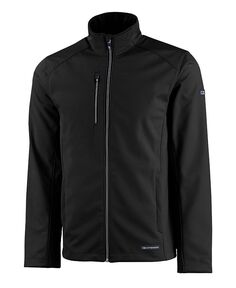 Мужская куртка Evoke Eco Softshell из переработанного материала с полной молнией Cutter &amp; Buck, черный