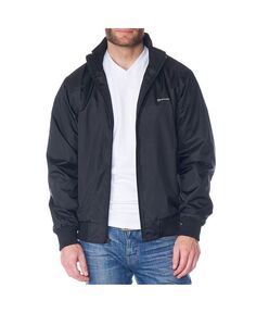 Мужская легкая куртка-бомбер, повседневная ветровка, университетское пальто Alpine Swiss, черный